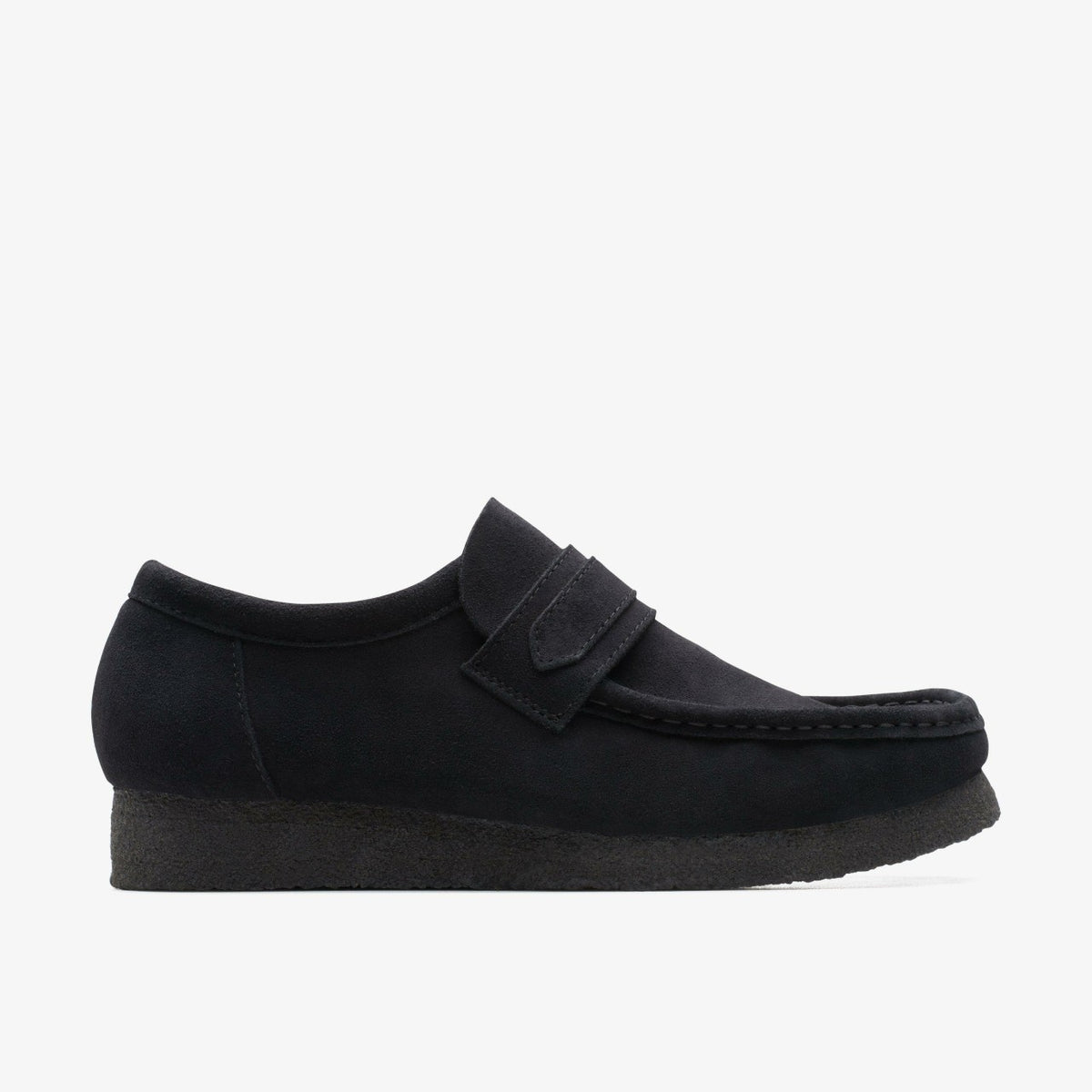 Clarks Wallabee Loafer Black Suede