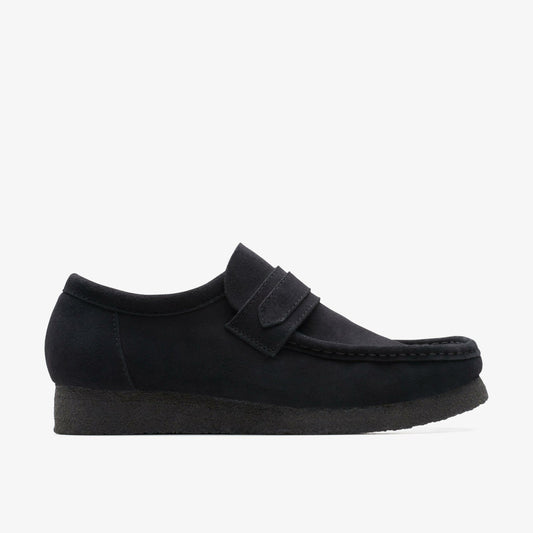 Clarks Wallabee Loafer Black Suede