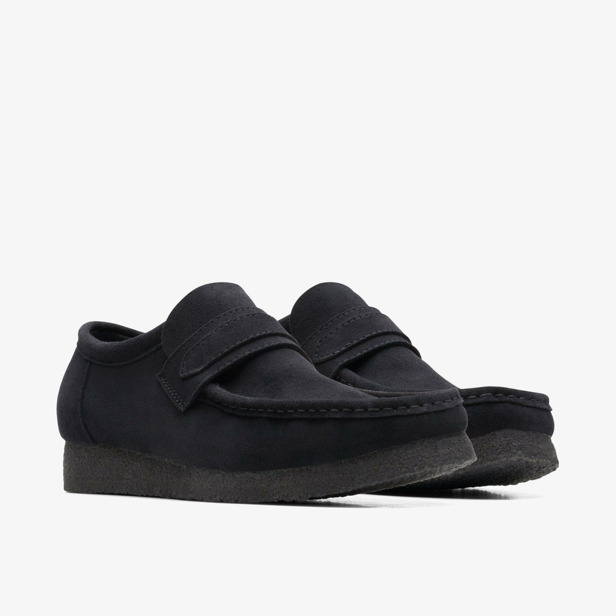 Clarks Wallabee Loafer Black Suede