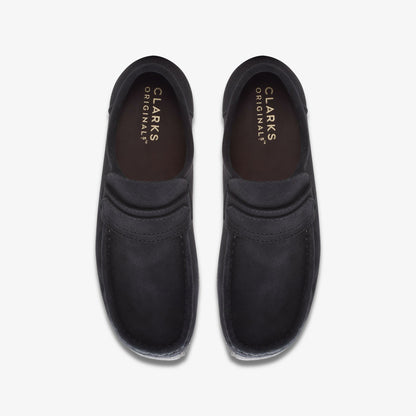 Clarks Wallabee Loafer Black Suede