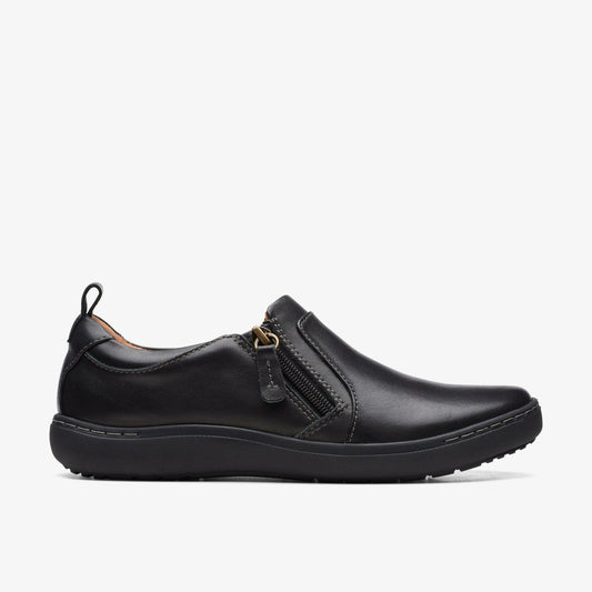 Clarks Nalle Lilac Black Leather