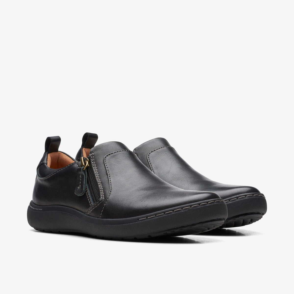 Clarks Nalle Lilac Black Leather