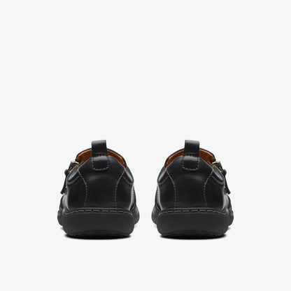 Clarks Nalle Lilac Black Leather