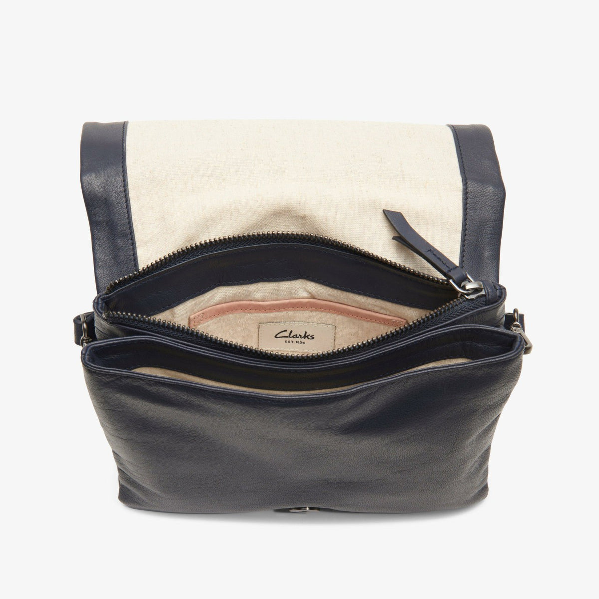 Clarks Treen Medium Navy Leather