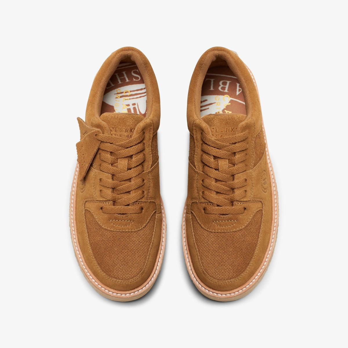Clarks Sandford Golden Sand Suede