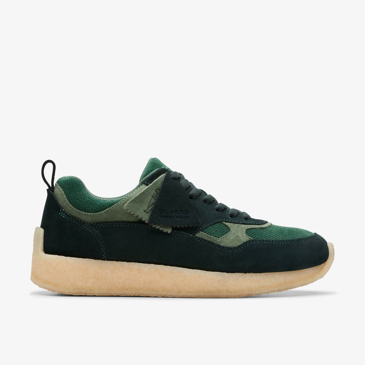 Clarks Lockhill Dark Green Combination