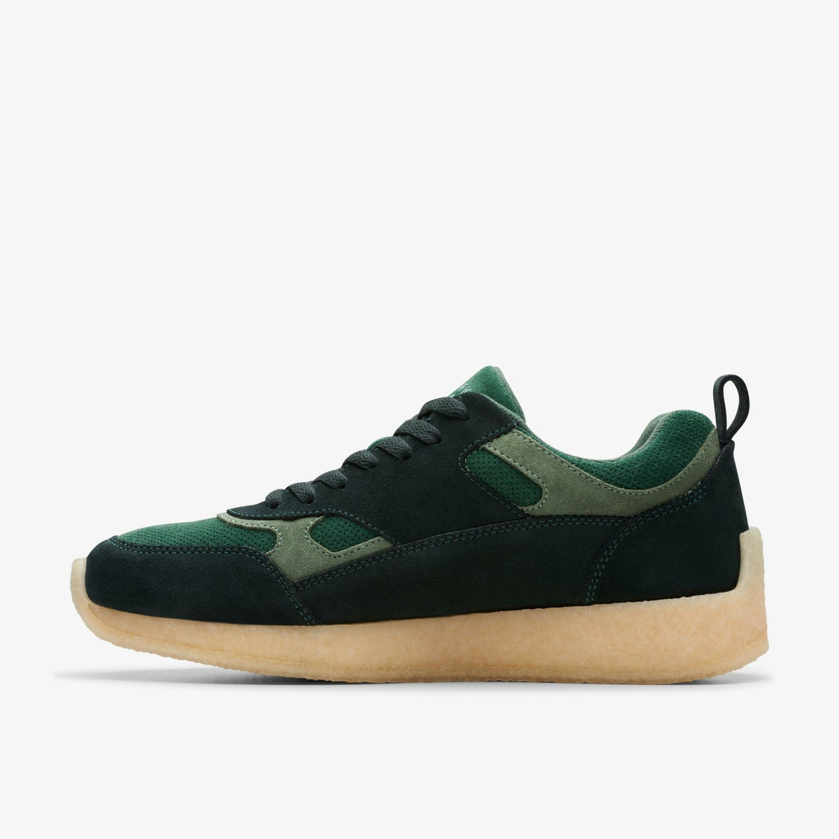Clarks Lockhill Dark Green Combination