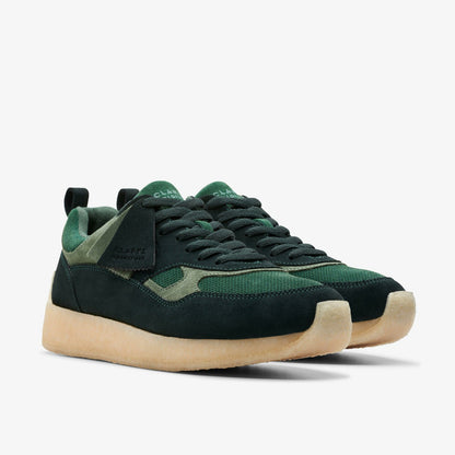 Clarks Lockhill Dark Green Combination