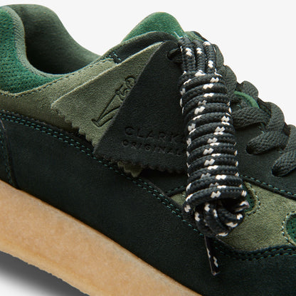 Clarks Lockhill Dark Green Combination