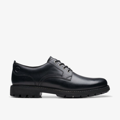 Clarks Batcombe Tie Black Leather