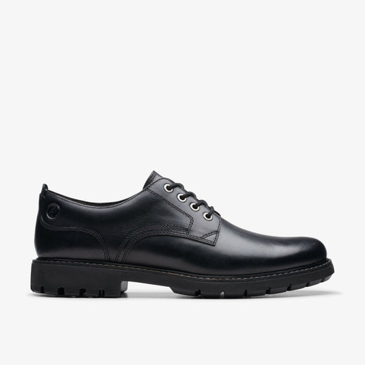 Clarks Batcombe Tie Black Leather