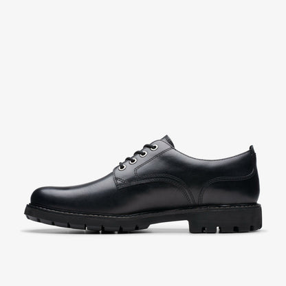 Clarks Batcombe Tie Black Leather