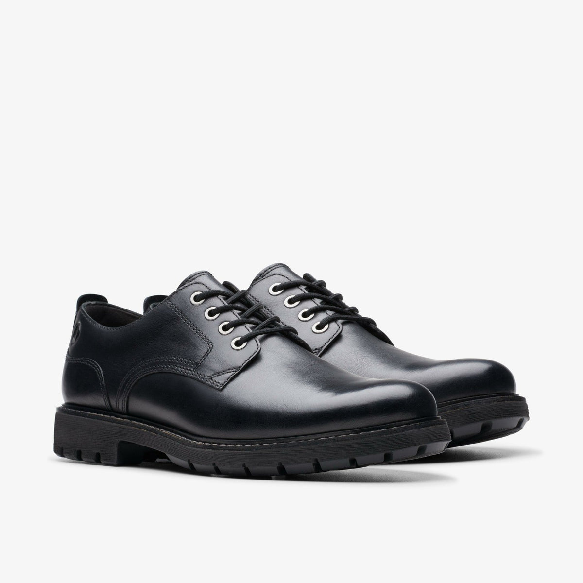Clarks Batcombe Tie Black Leather