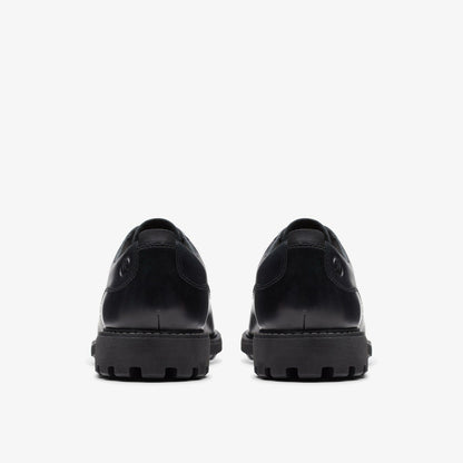 Clarks Batcombe Tie Black Leather