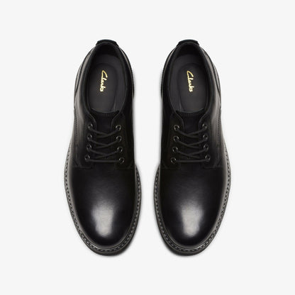 Clarks Batcombe Tie Black Leather
