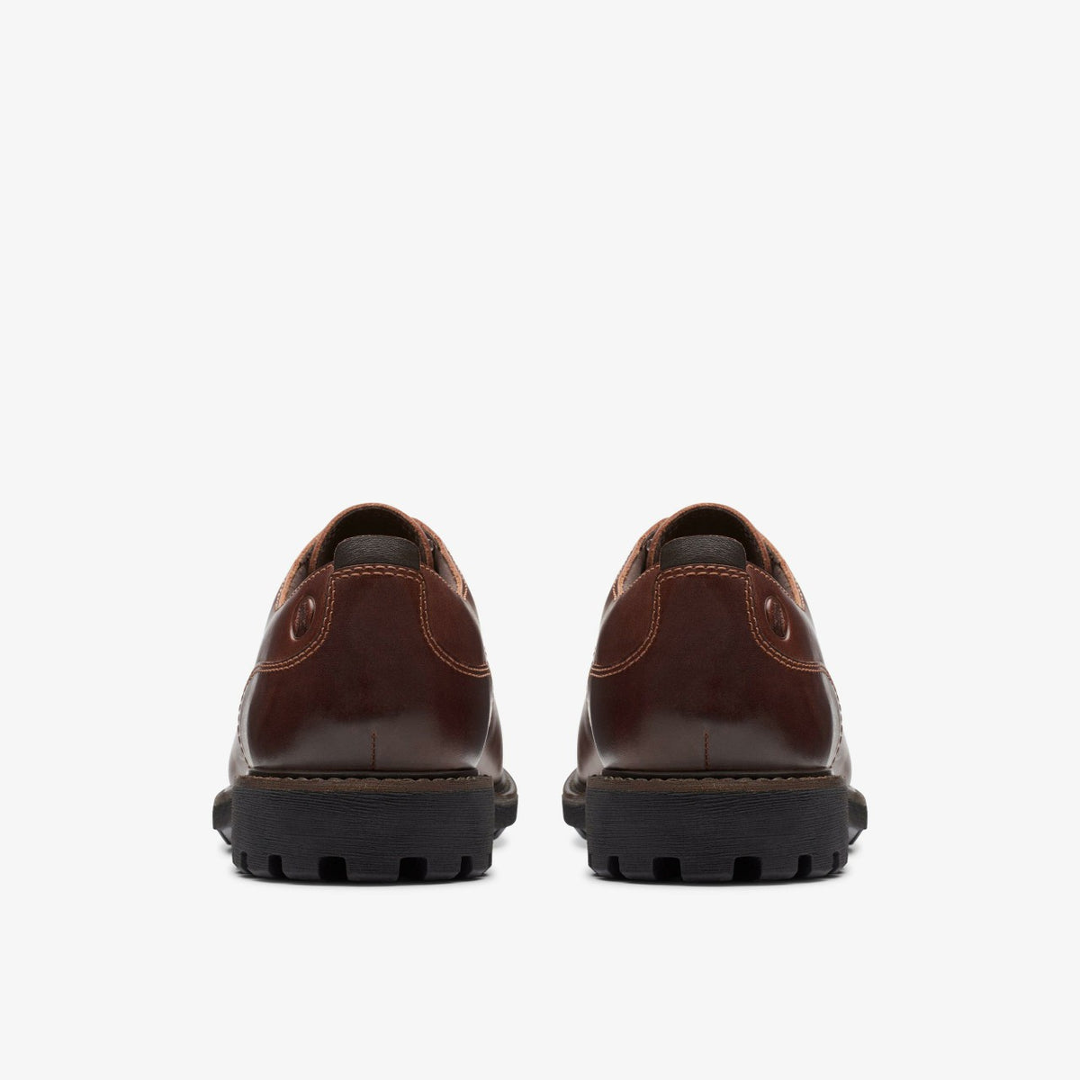 Clarks Batcombe Tie Dark Tan Leather