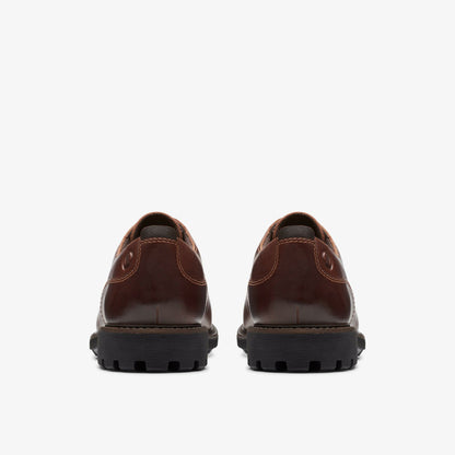 Clarks Batcombe Tie Dark Tan Leather