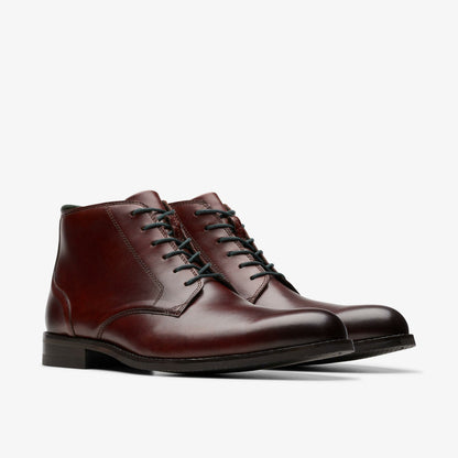 Clarks Craft Arlo Hi British Tan Leather