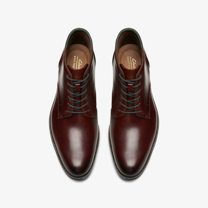 Clarks Craft Arlo Hi British Tan Leather