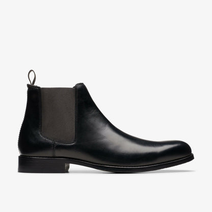 Clarks Craft Arlo Top Chelsea Boot Black Leather
