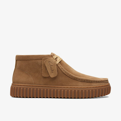 Clarks Torhill Hi Dark Sand Suede