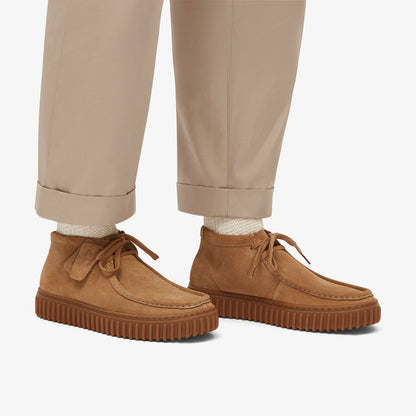 Clarks Torhill Hi Dark Sand Suede