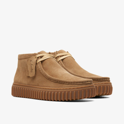 Clarks Torhill Hi Dark Sand Suede