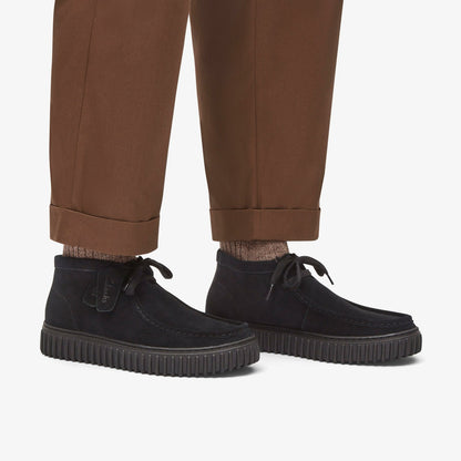 Clarks Torhill Hi Black Suede