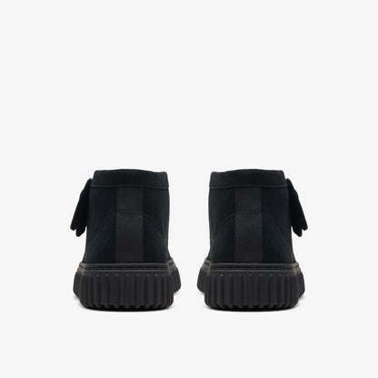 Clarks Torhill Hi Black Suede