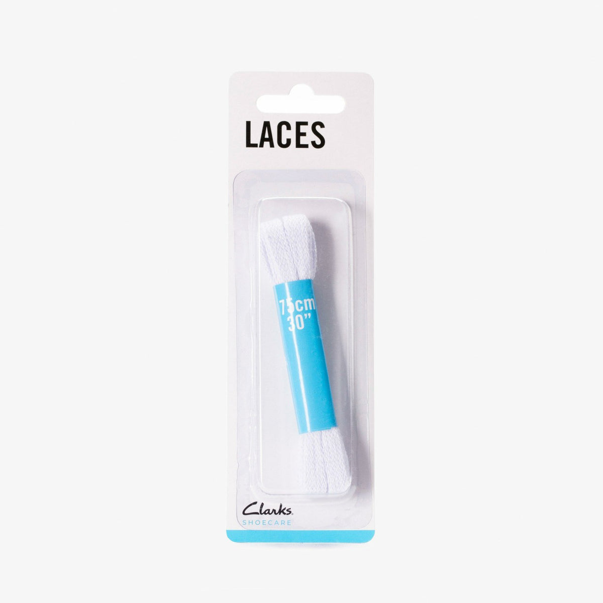 Clarks 75cm Flat Lace White
