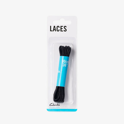 Clarks 90cm Round Lace Black