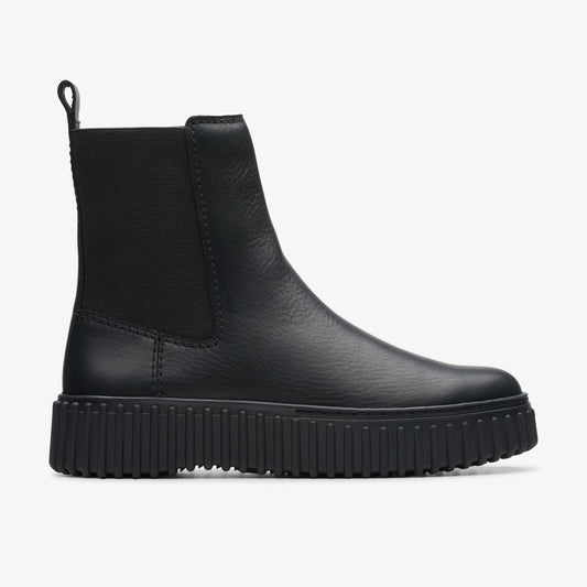 Clarks Torhill Maple Ankle Boot Black Leather