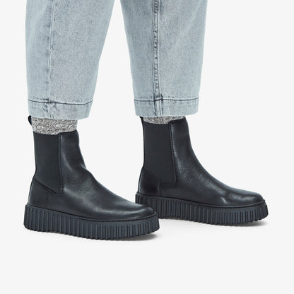 Clarks Torhill Maple Ankle Boot Black Leather