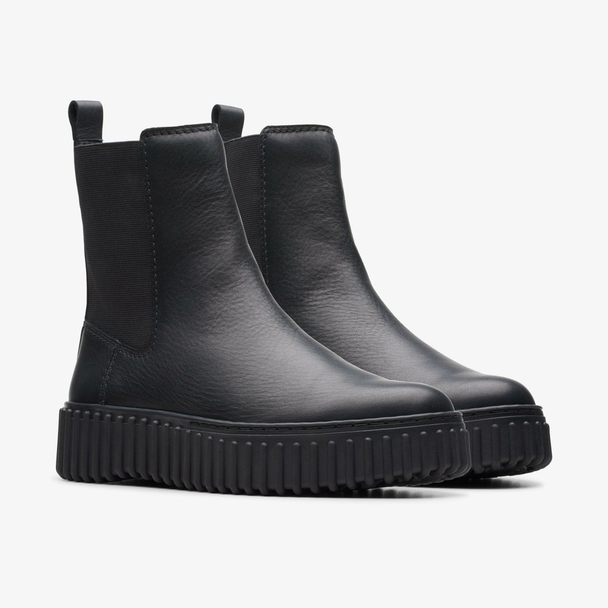 Clarks Torhill Maple Ankle Boot Black Leather