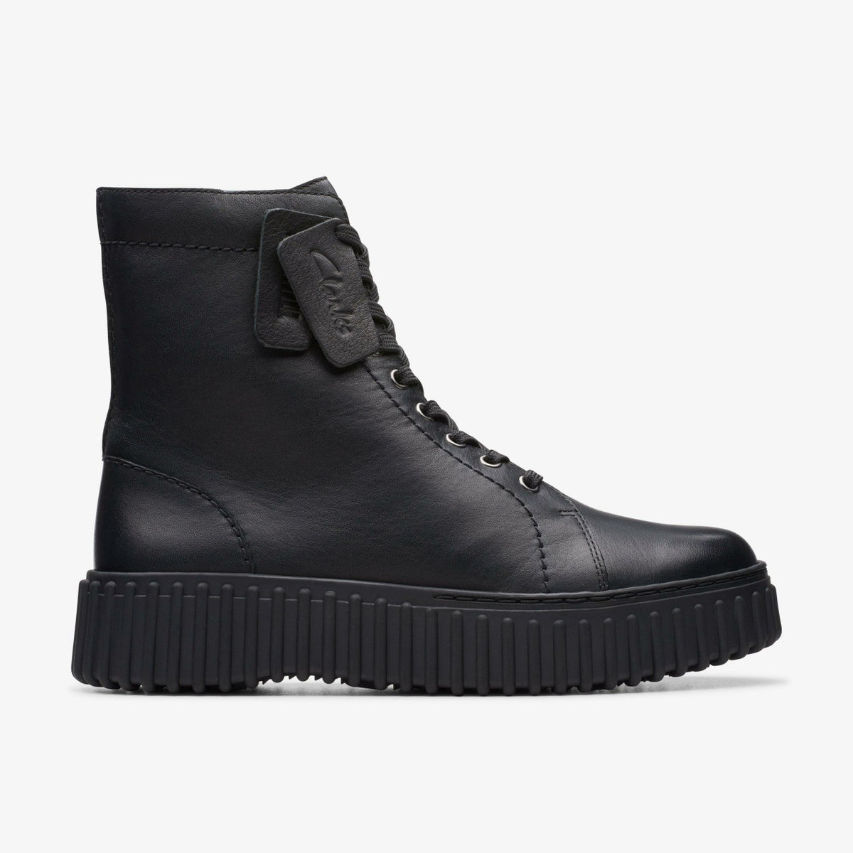 Clarks Torhill Rise Ankle Boot Black Leather