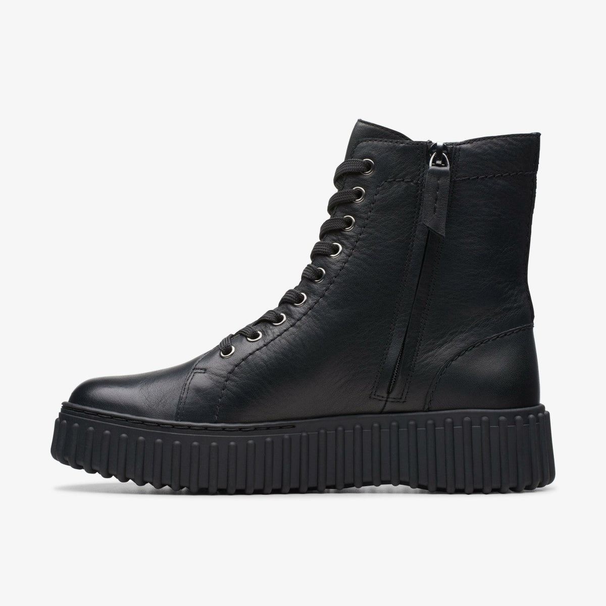Clarks Torhill Rise Ankle Boot Black Leather