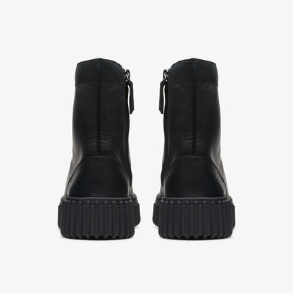 Clarks Torhill Rise Ankle Boot Black Leather