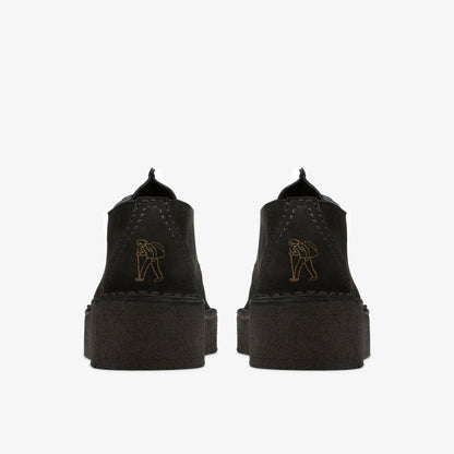 Clarks Trek Wedge Black Suede