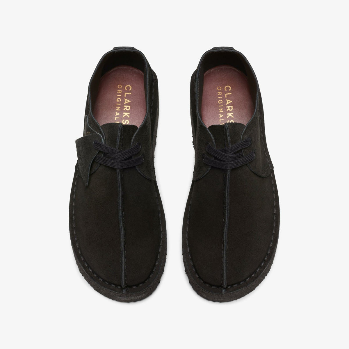 Clarks Trek Wedge Black Suede