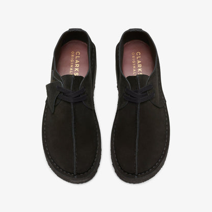 Clarks Trek Wedge Black Suede