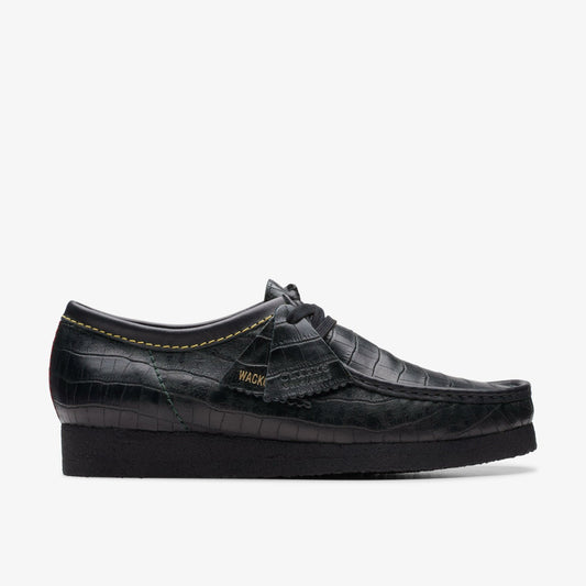 Clarks Wallabee Black Crocodile