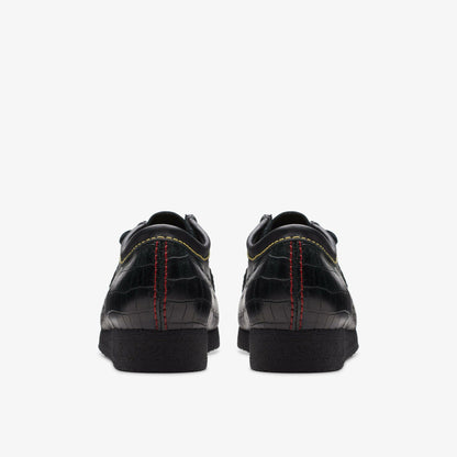 Clarks Wallabee Black Crocodile