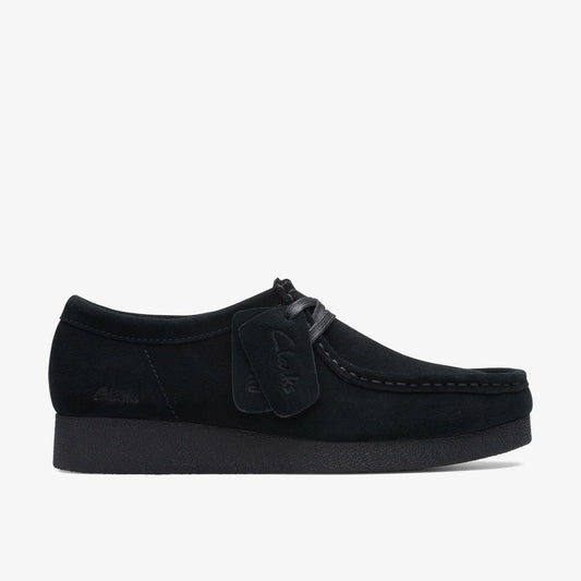 Clarks Wallabee EVO Shoe Black Suede