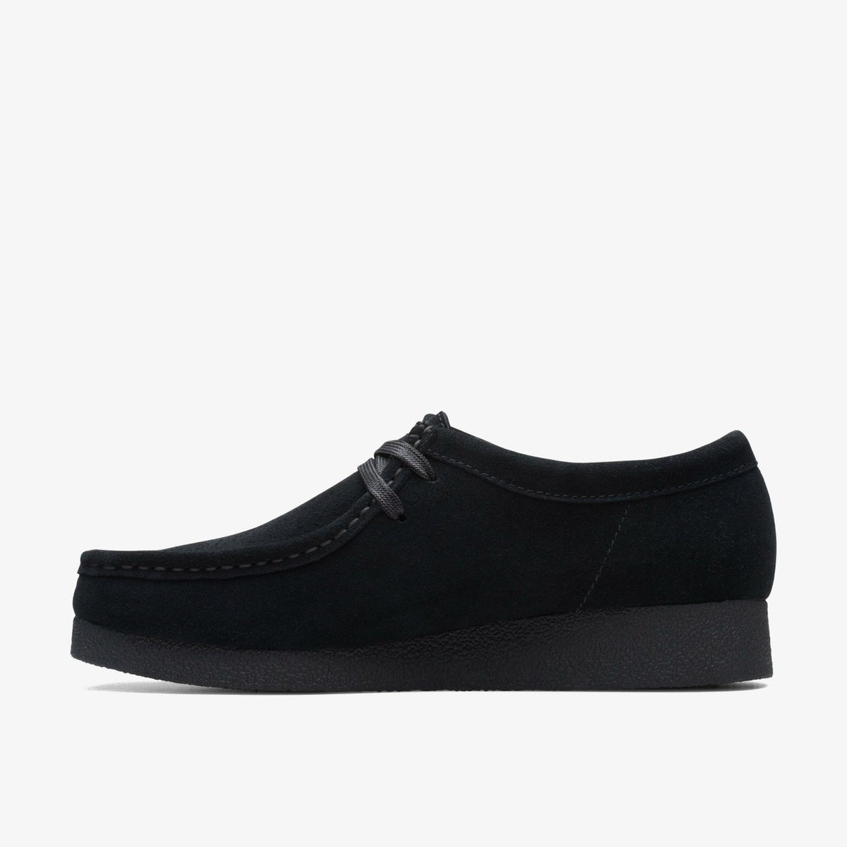 Clarks Wallabee EVO Shoe Black Suede