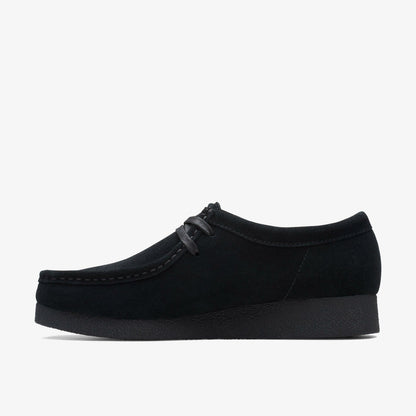 Clarks Wallabee EVO Shoe Black Suede