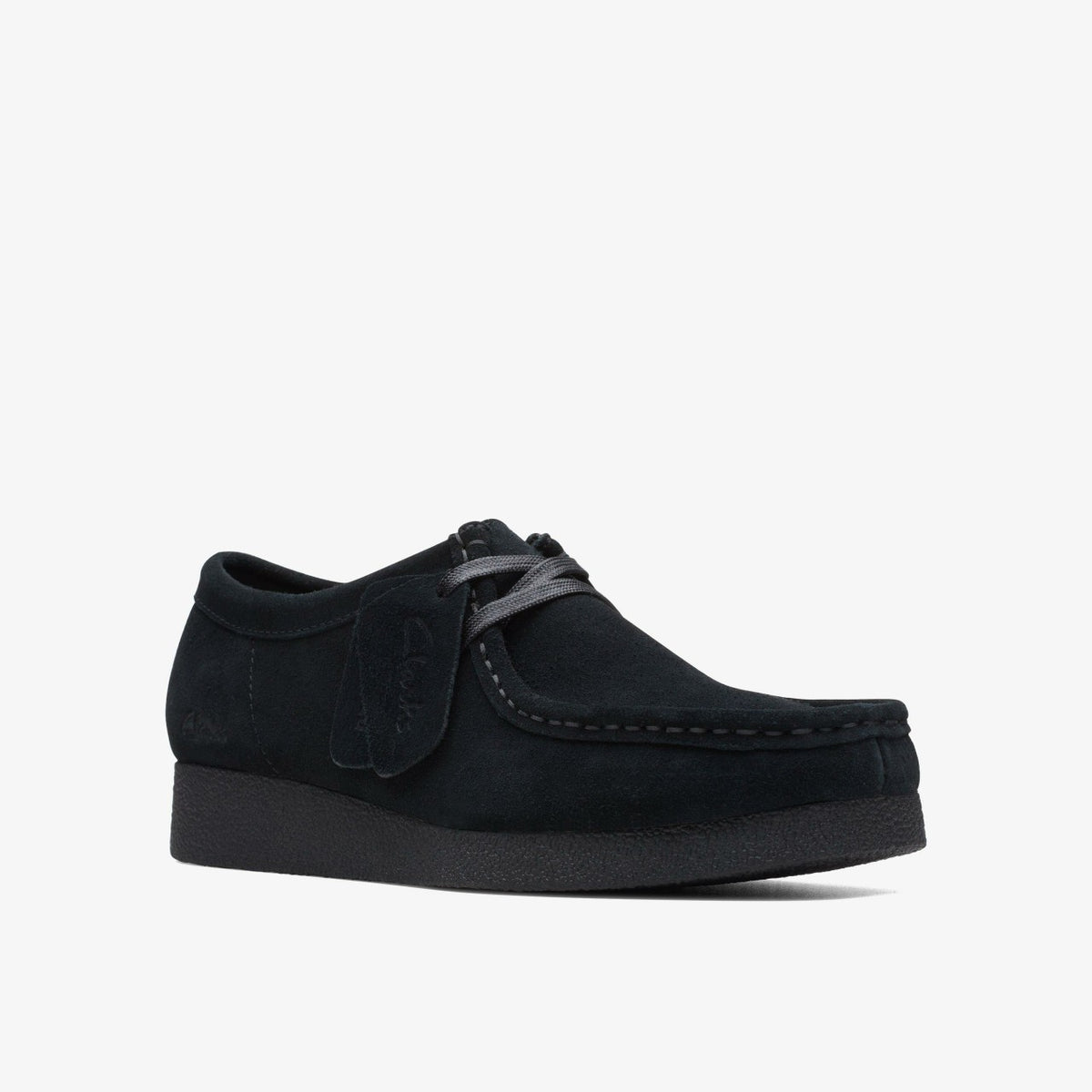 Clarks Wallabee EVO Shoe Black Suede