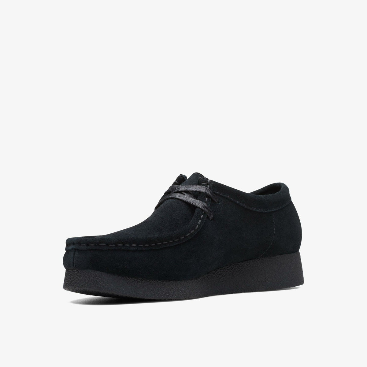 Clarks Wallabee EVO Shoe Black Suede