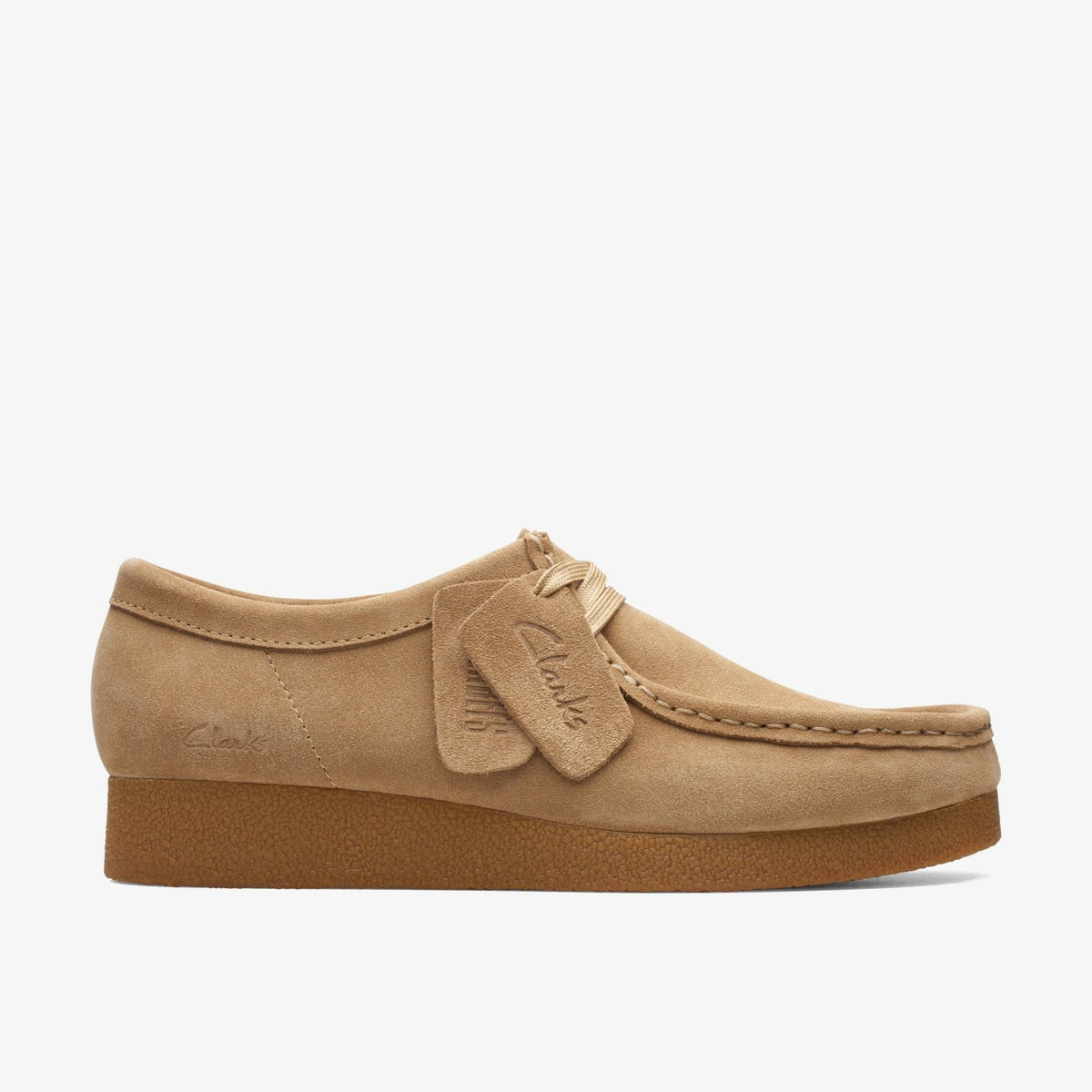 Clarks Wallabee EVO Shoe Dark Sand Suede