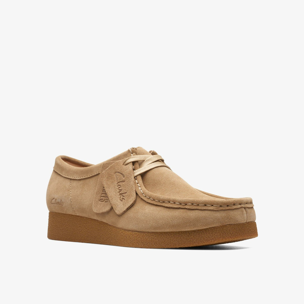 Clarks Wallabee EVO Shoe Dark Sand Suede