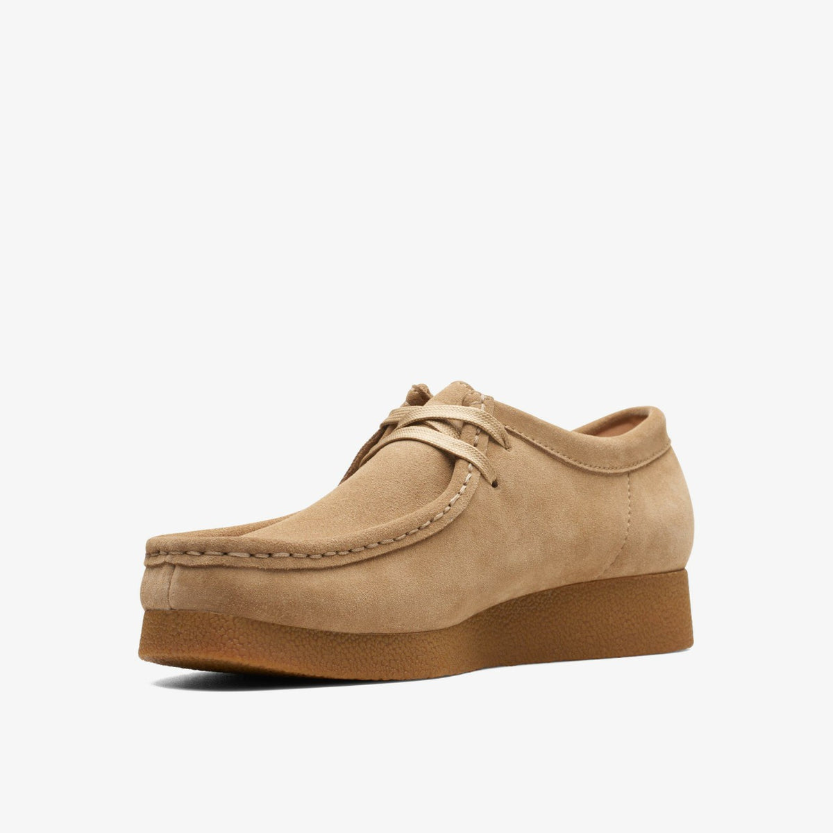 Clarks Wallabee EVO Shoe Dark Sand Suede